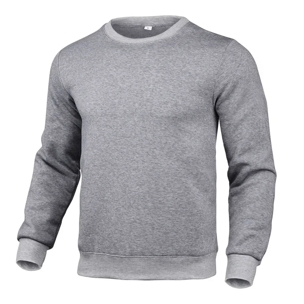 Men's Casual Sweatshirts Solid Color Basic Hoody Autumn Pullovers Male Streetwear Bottoming Shirts Baggy Sweatshirt