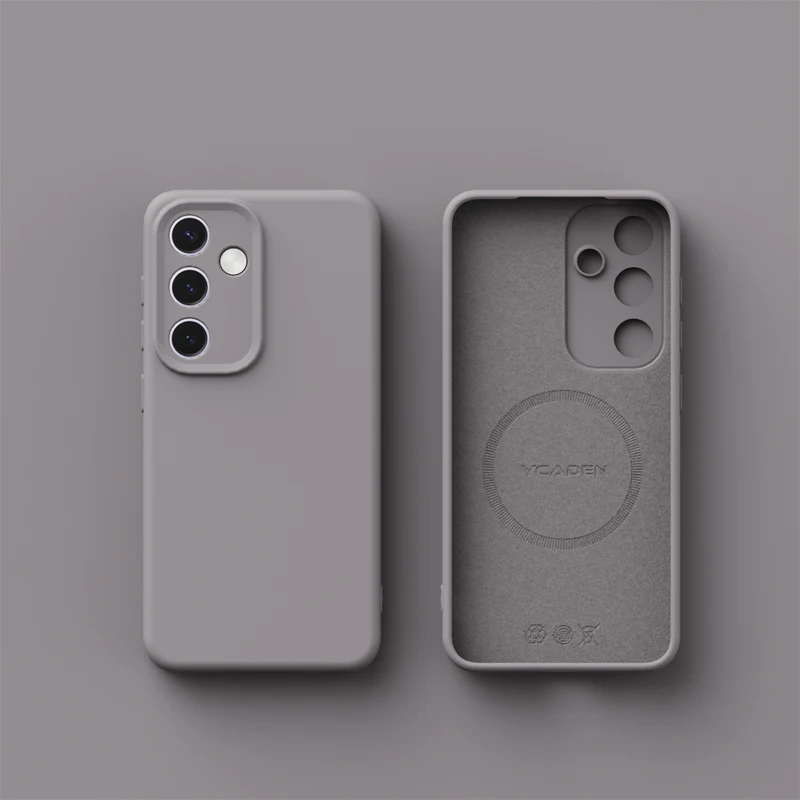 Premium Liquid Silicone Magnetic Case - Ultra Soft Shockproof Matte Candy Cover