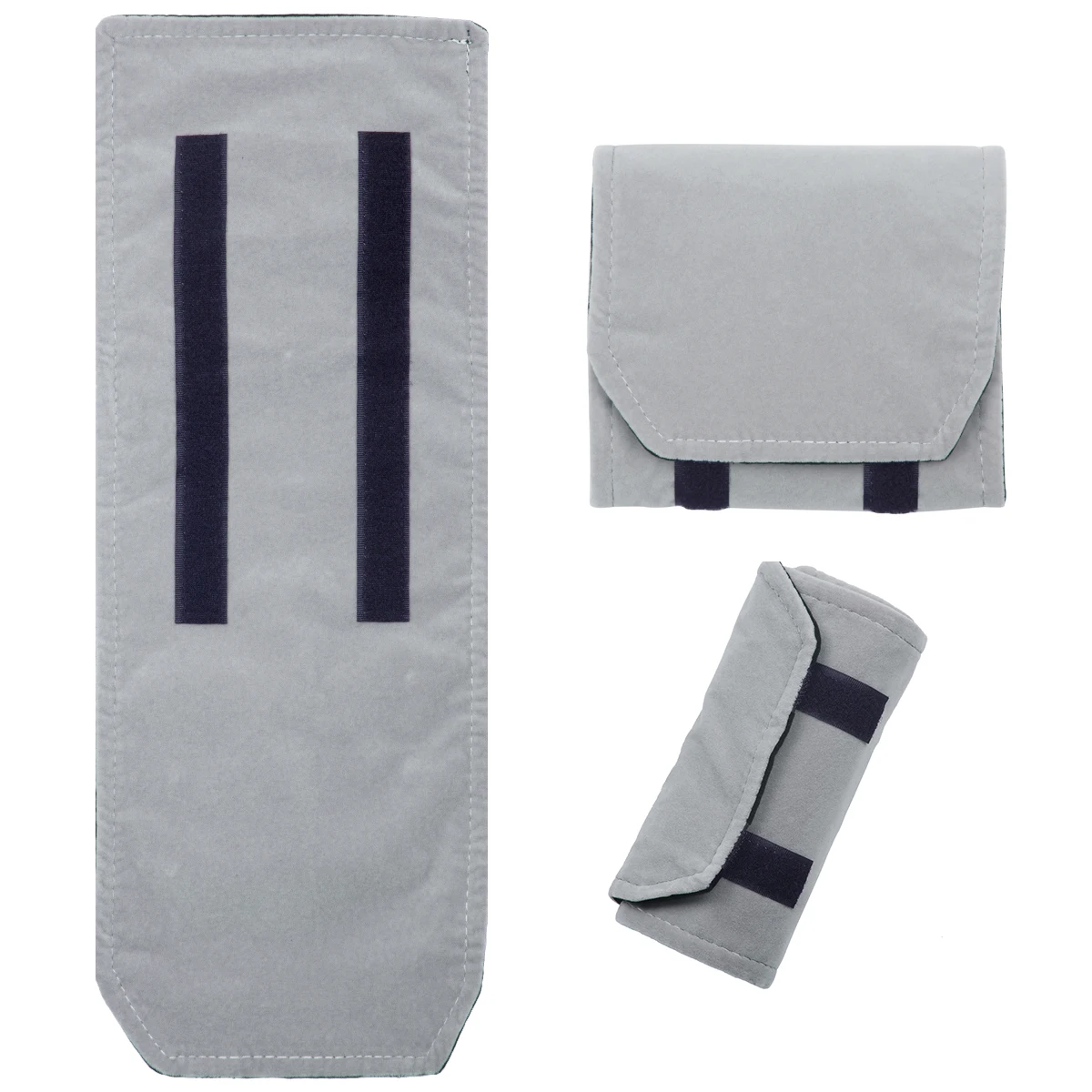 Portable Travel Jewelry Organizer Roll Foldable Flannel High Capacity For Journey-Rings Necklaces Jewerly Storage Bag