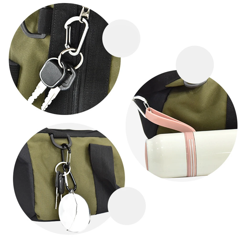 Description Picture 4 of itemCarabiner Clips Aluminum-Alloy Keychain Carabiner Clip D Rings For Camping Hiking Sports Backpack Outdoor Tool Parts 5 Colors