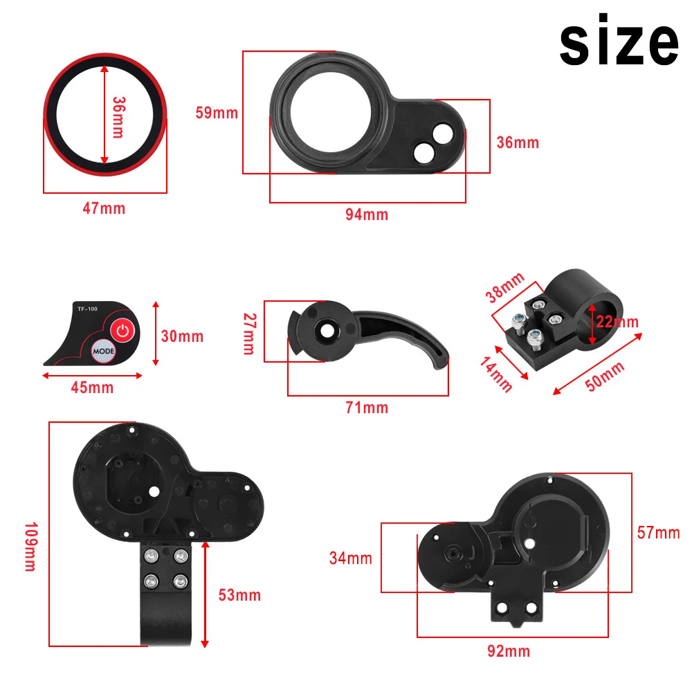 Armaturenbrett-Zubehör Instrument TF-100 LCD-Display für Kugoo M4/für Zero10x Elektroroller Skateboard Ersatzteile – Detail 11