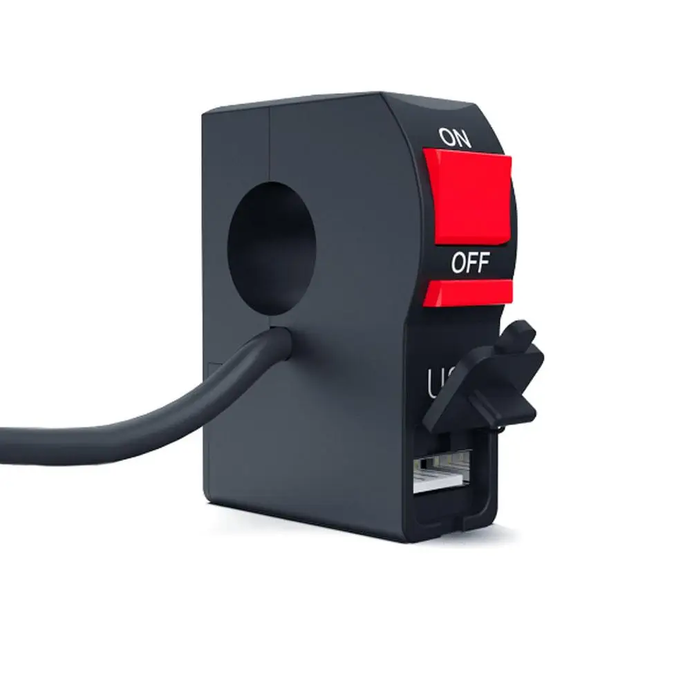 Universal Motorcycle Handlebar Start Flameout Switch On Off Button With Usb Charger Headlight Indicator Switch For ATVs Scooters headlight switch