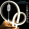 LED Strip Neon Light USB DC 5V Dimmable Touch Sensor Switch Flexible Silicone Neon Sign Tape Waterproof For Outdoor Home Decor 1