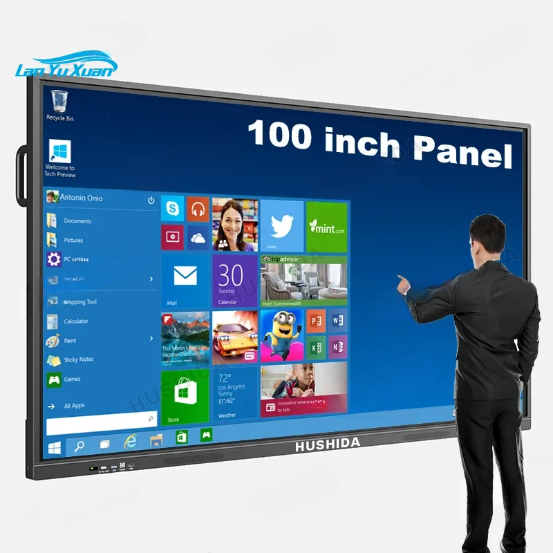 

65/75/86/100/110 Inch Finger Multi Touch Screen Smart Lcd Display Meeting Room Electronic Digital Interactive Smart White Board