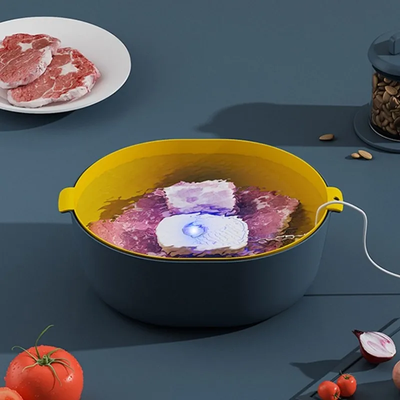 Fruit Vegetable Washers Portable Cleaning Machine Ultrasonic Washing IPX7 Waterproof Multifunctional Machine Cleaner vegetable cleaner vegetable fruit cleaner For Kitchen
