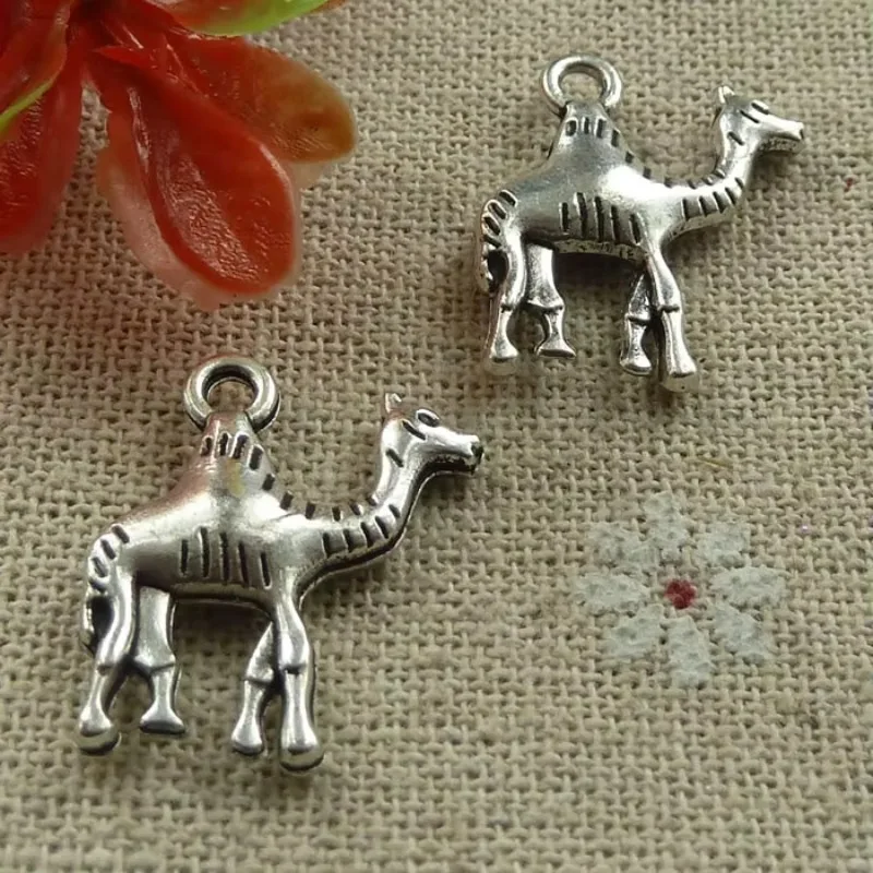 105 Stück tibetische Silber-Kamel-Charms-Anhänger 22 x 15 mm C953 DIY-Schmuckherstellung zum Basteln