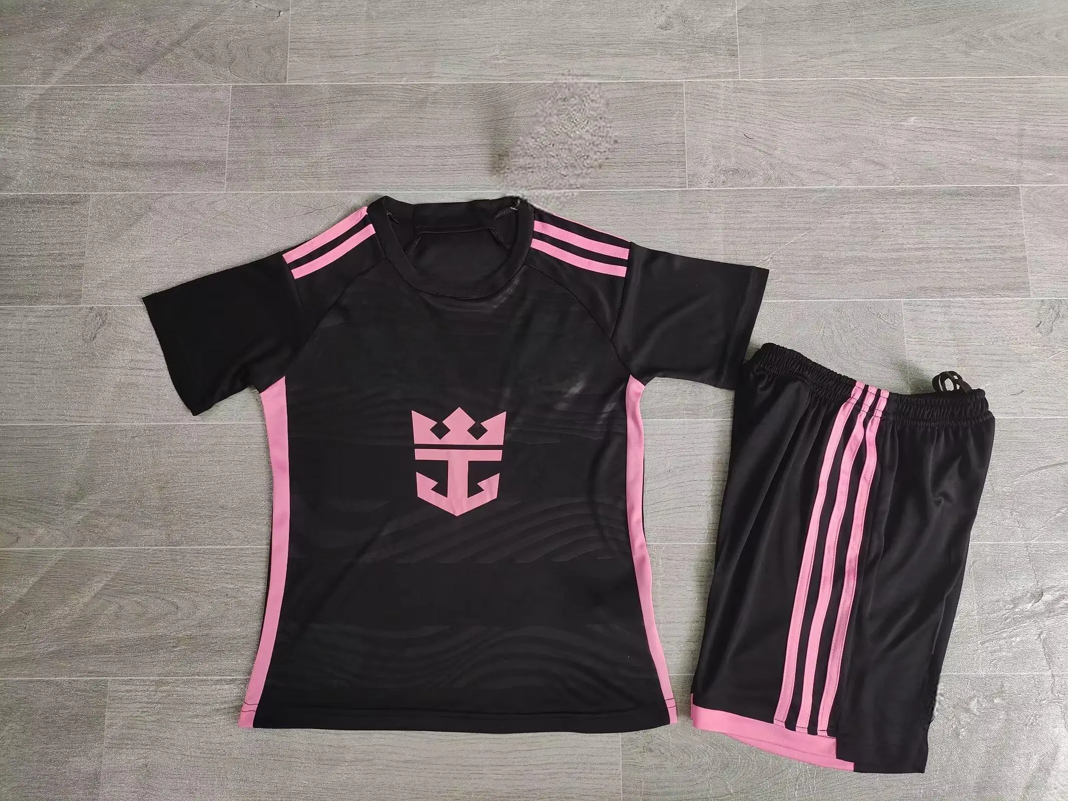 Short-sleeved Adult and Children's Football Training Suit Set