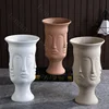 Nordic Human Face Ceramic Vase Modern Decor Home Ikebana Lips Flower Vases Light Luxury Living Room Decoration Accessories 4