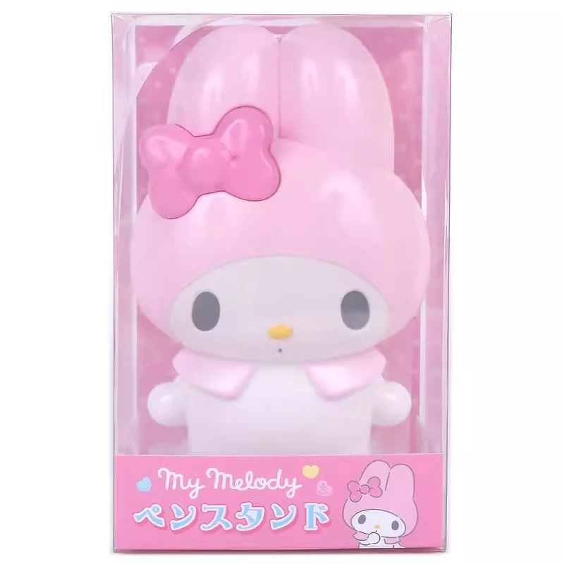 thumbnail image 1 of Nuevo portalápices con diseño de personajes de dibujos animados de Sanrio, Kitty Melody, Kuromi, Cinnamoroll, adorno de escritorio, figuras de estudiantes, juguetes modelo, 1 of 5