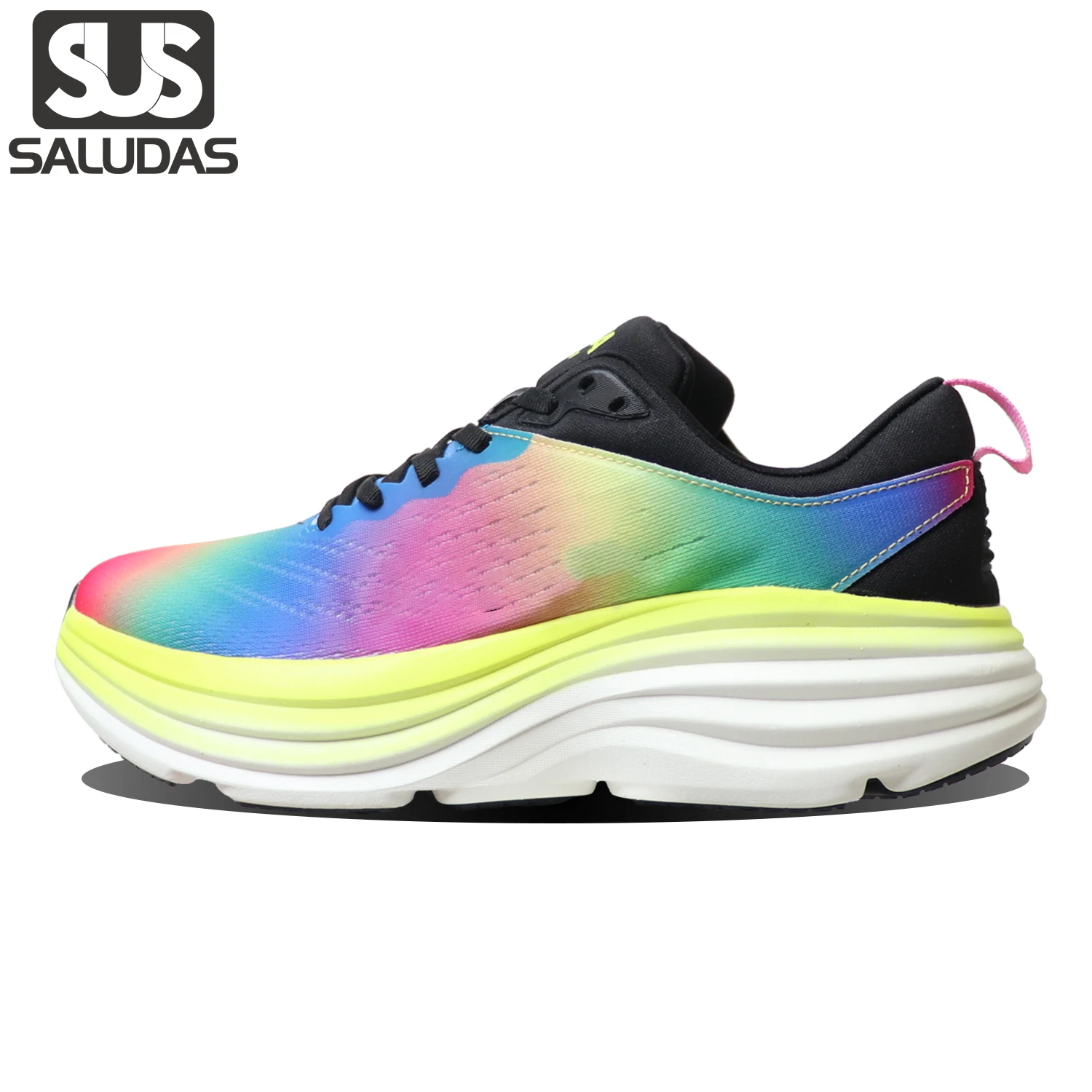 

SALUDAS Bondi 8 Running Shoes Men and Women Anti Slip Cushioning Road Running Sneakers Outdoor Unisex Casual Sport Shoes
