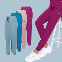 Pet Medical Doctor Scrub Jogger Pants Dentist Trousers Solid Color Beauty Salon Nursing Men Jogging Spa Uniform