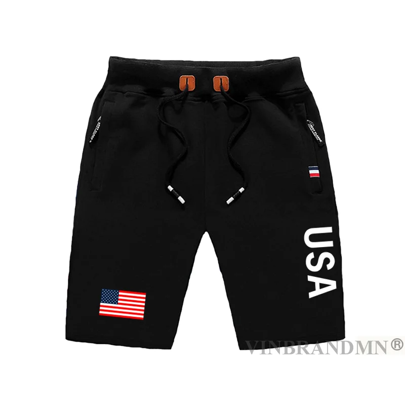 

United States of America USA US mens shorts beach new men's board shorts flag workout zipper pocket sweat bodybuilding 2023 new