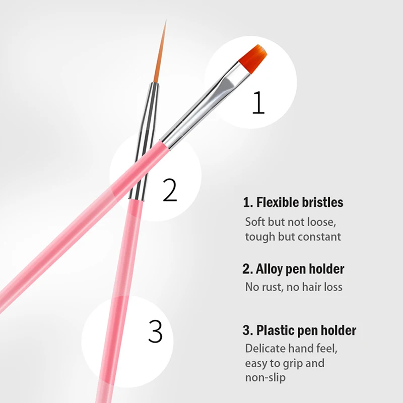 Nail Brush For Manicure Gel Brush For Nail Art 15Pcs/Set Gel