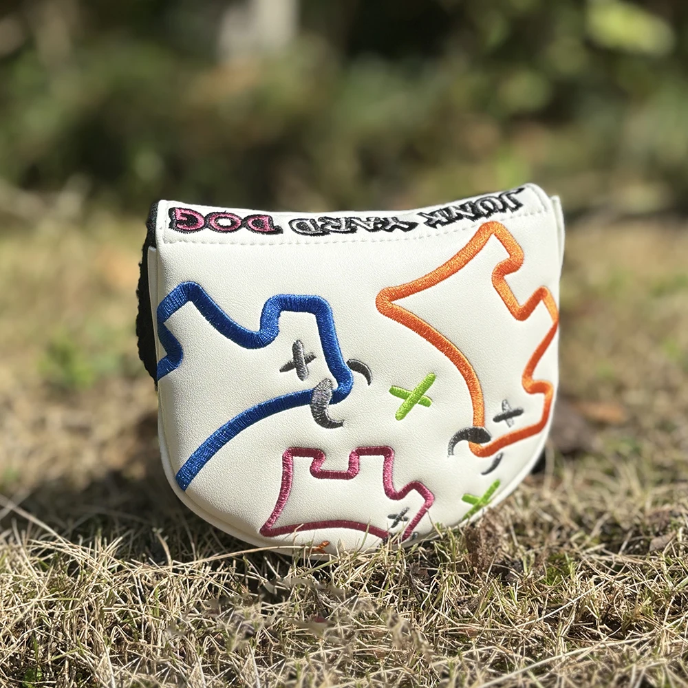

Small and Medium Bull Half Round Straight Golf Putter Head Cover