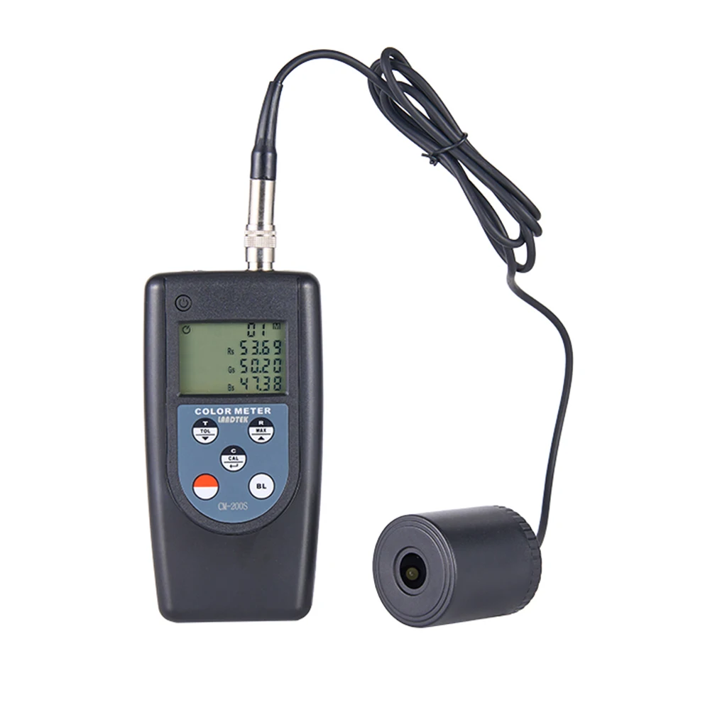 Digital colorimeter CM-200S tristimulus colorimeter textile, paper, leather, spraying color difference detector 9 target colors 3