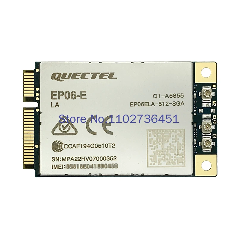 

Quectel EP06 EP06-E Mini Pcie LTE 4G Module B1/B3/B5/B7/B8/B20/B28/B32/B38/B40/B41 FDD-LTE/TDD-LTD Advanced CAT6 Module