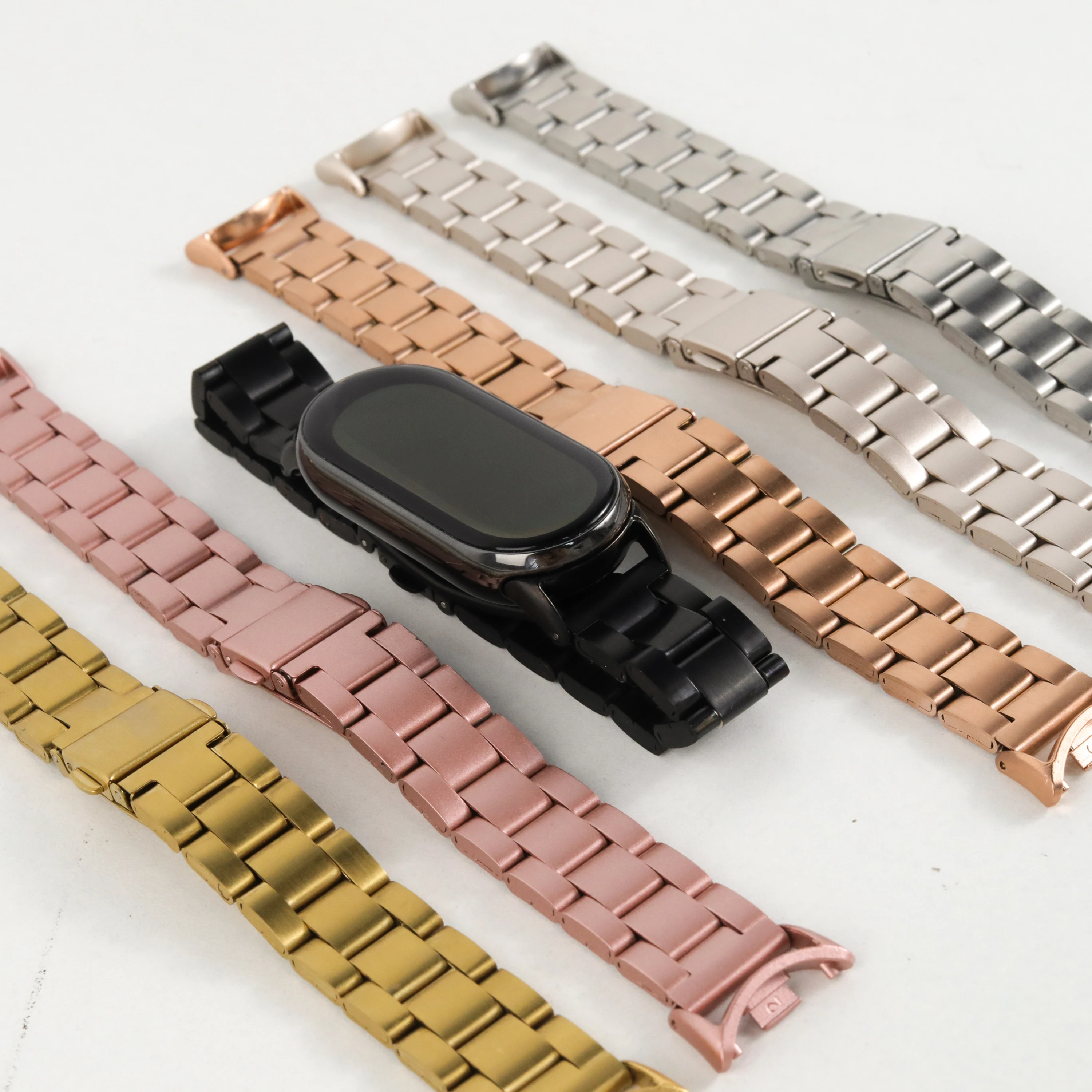 Riemen für Xiaomi Mi Band 10 9 8 NFC Miband 10 Metall Edelstahl Pulseira Correa Armband Mi Band 10 Handgelenk Ersatzgürtel – Detail 13