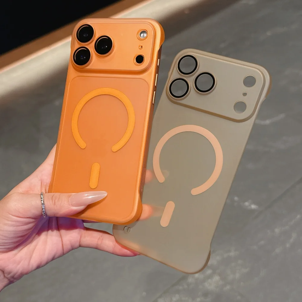 Minimalist Magnetic Slim Case with Frameless Design and Wireless Charging Compatibility
