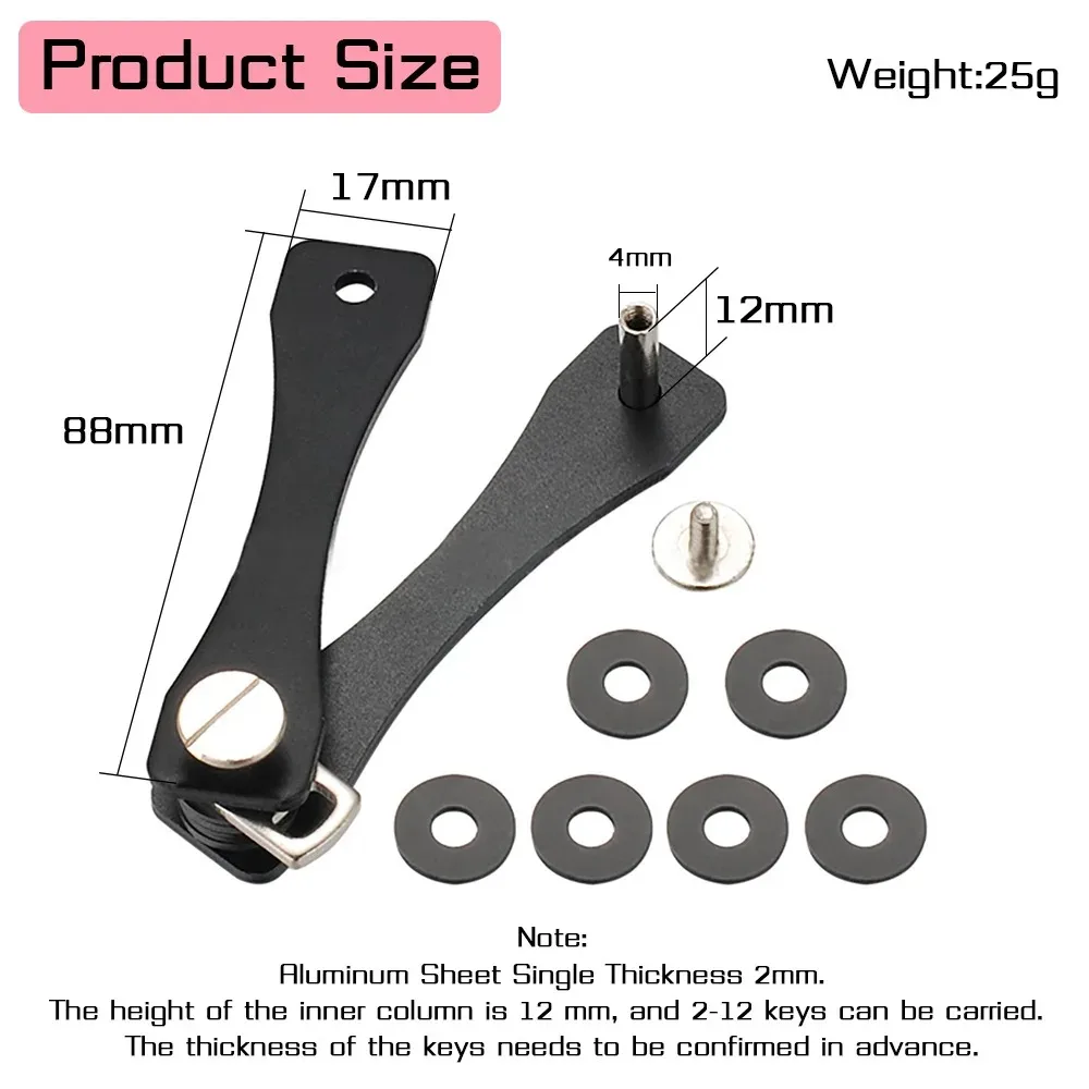 Key Organizer Smart Key Chain Wallet Metal Key Box Compact Clip Storage Outdoor