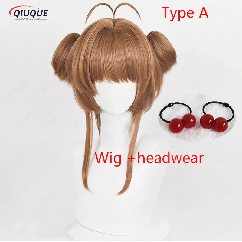 木之本桜コスプレウィッグアニメカードキャプターさくら耐熱人工