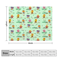 Noodle & Pals Pattern 02 Throw Blanket Plaid Loose Blankets 2