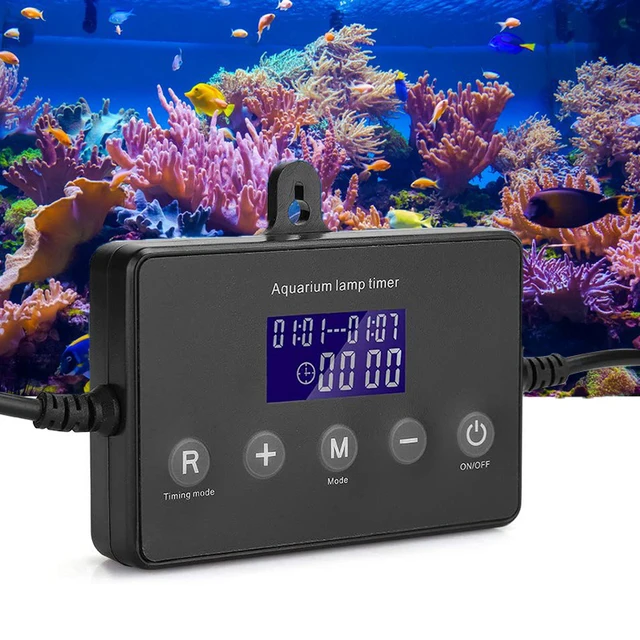 Aquarium Smart Dimmer System Led Light Timer Adjust Brightness Fish Tank Intelligent Light Controller 3-100W Timing System 2