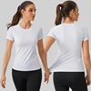 Women's Compression Shirt Short Sleeve Athletic Yoga Running T-Shirt Summer Gym Workout Quick Dry Stretchy Tees Tops Baselayer 6