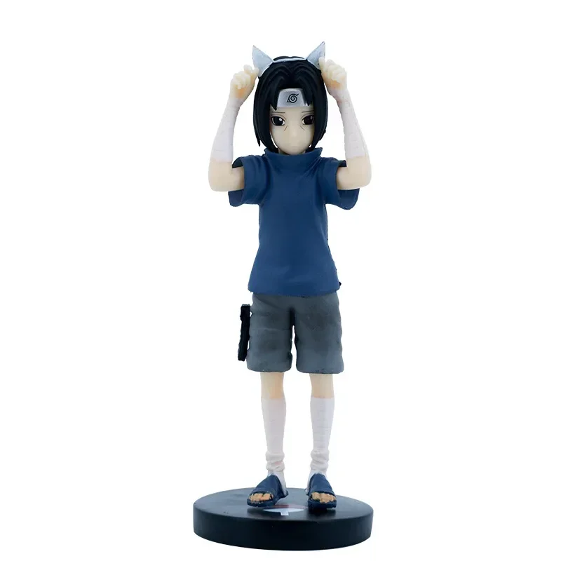 

14cm Anime Peripheral Naruto Shippuden Figure Childhood Uchiha Itachi Action Figures PVC GK Model Kawaii Collection Toys Gift