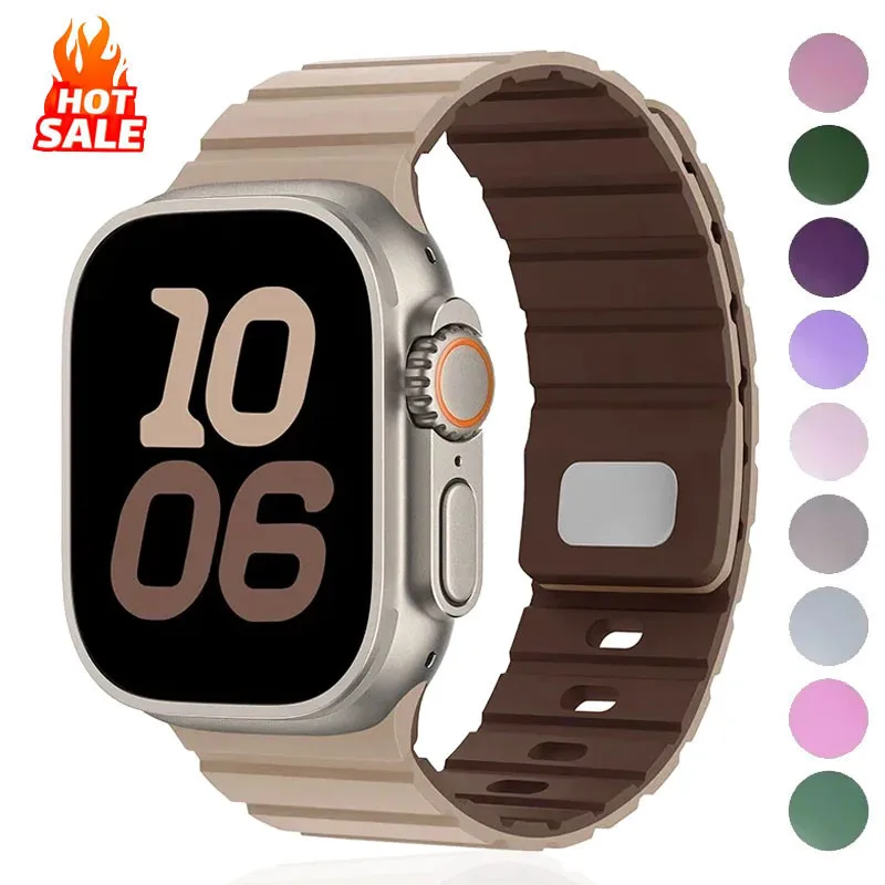 Silicone Magnetic Bracelet Watch Band