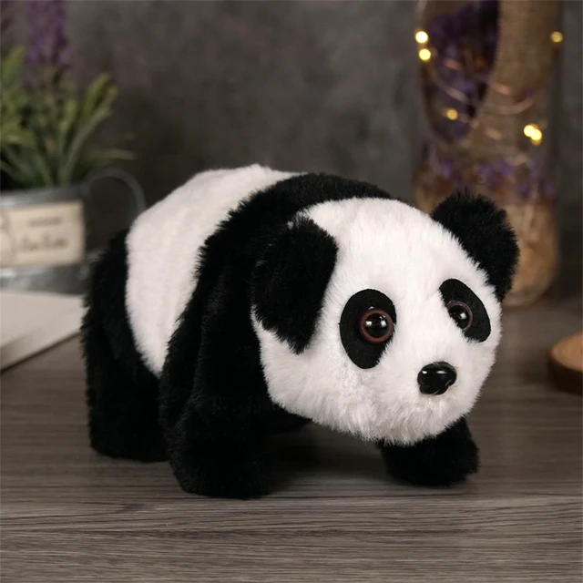 Cute Sheep Electronic Interactive Plush Toys Kawaii Panda Walking Simulation Realistic Stuffed Animals Peluche Dolls Gifts Kids 6