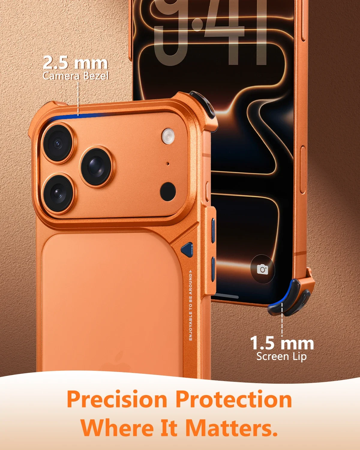 Eary Ultra-Thin Aluminum Shockproof Phone Case - Slim Frameless Design