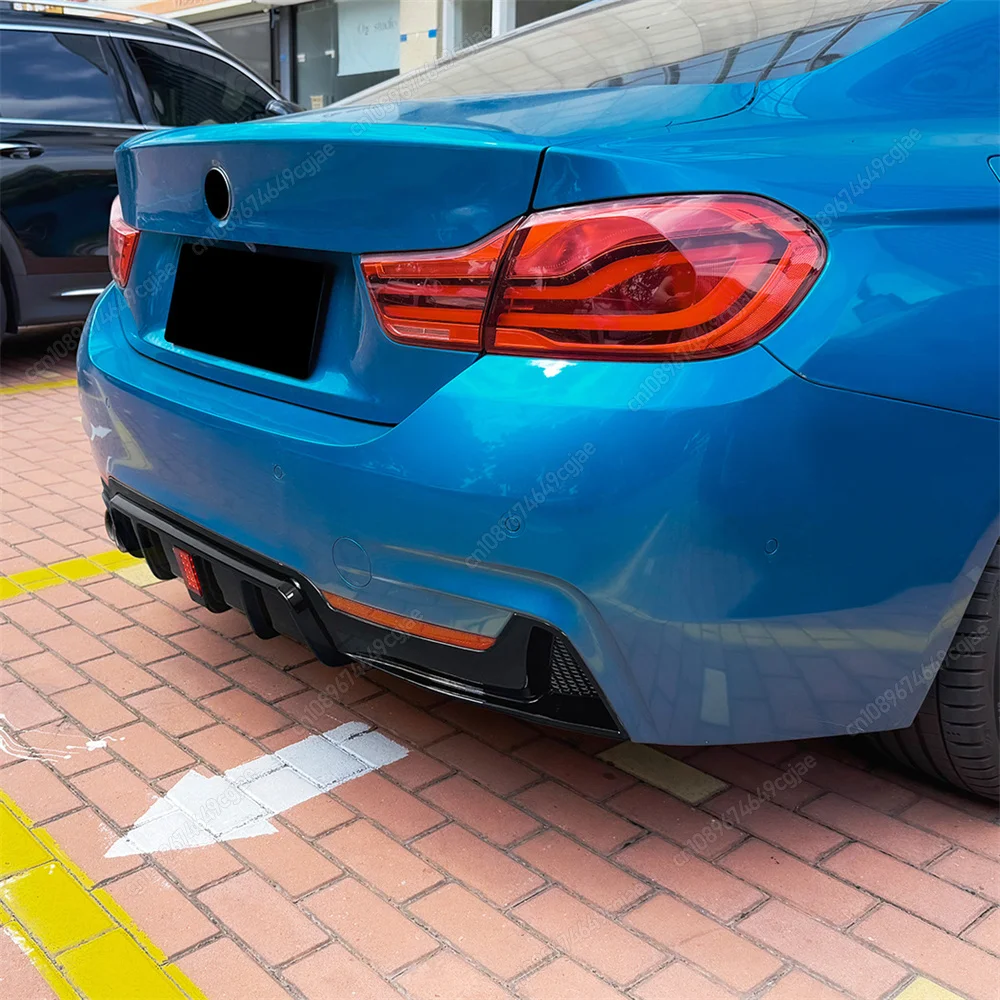 BMW 4 시리즈 F32 F33 F36 M-Sport 2014-2020 리어 범퍼 립 스포일러 로워 디퓨저 스플리터 바디킷 자동차 액세서리 튜닝