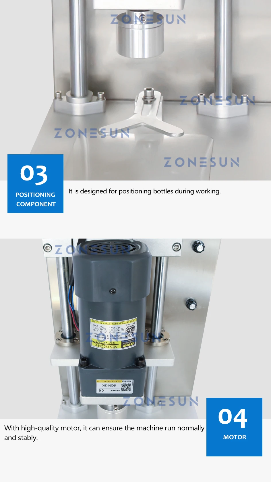 ZONESUN ZS-XGCC2 Полуавтоматическая укупорочная машина Завинчивающаяся крышка от бутылки Банка Пластиковая алюминиевая крышка с крышкой Откручивающаяся верхняя крышка Герметик 