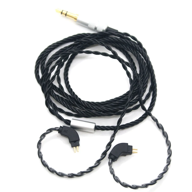 

DIY Earphone Wire, 4-Strand Twisted Wire For 2P0.75MM TF10 Earphone OFC Cable 120CM, Pluggable Earbuds Cable