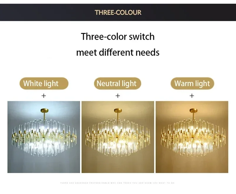 Description Picture 6 of itemNordic LED Crystal Chandeliers for Living Room Dining Bedroom Kitchen Chandeliers Luxury Gold Art Decor Hanging Lamp