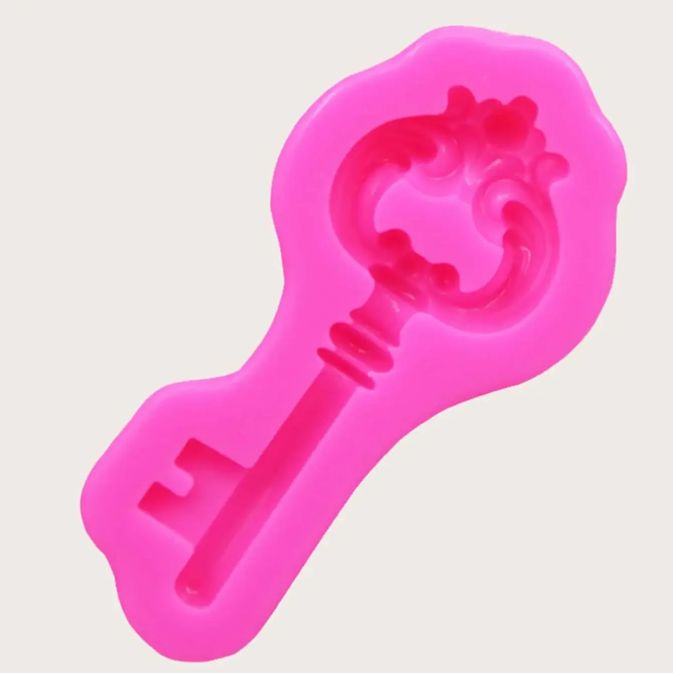 1pc- Vintage key shaped silicone mold, sugar flipping cake chocolate mold, aromatherapy gypsum mold
