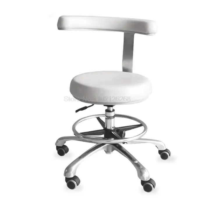 Medical Dental Dentist Chair Surgical Nurse's Doctor Stool with 360 Degree Rotation Armrest PU Leather Assistant Stool Chair js35s cpr manual release hospital bed electric linear actuators dental nurse chair 4000n 12v 24vdc linear actuator