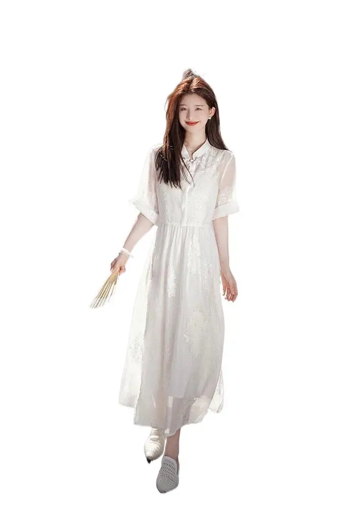 

2023 Women's Clothing New Chinese Style National Style Dress 0803