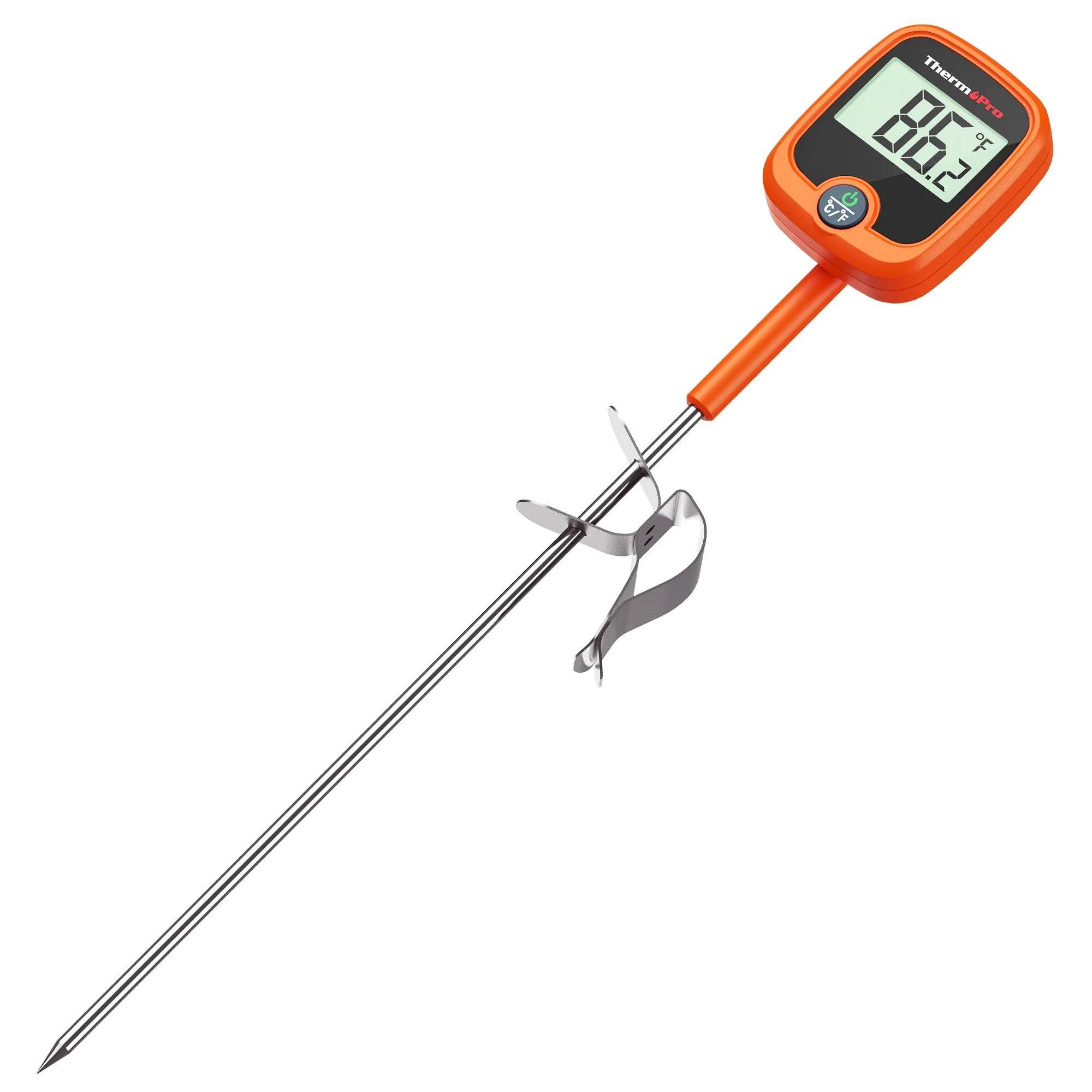 Tp16 Digital Meat Thermometer Cooking Thermometer With Stainless Steel Long Food  Temperature Probe For Liquids, Oven, Smoker, Bbq, Candy, Oil, Deep Fr