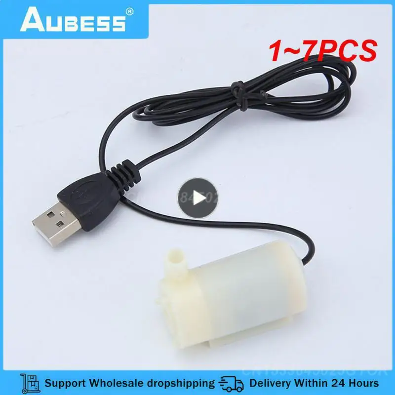 

1~7PCS 5V Low Voltage Small Water Pump Micro Mini Submersible Pump Ultra Quiet Usb Hydroponic Vegetable Planting Craft Fountain