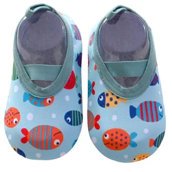 Infant Aqua Sports Barefoot Shoes - Soft Water Sneakers - L (Blue)