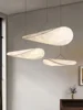 Wabi Sabi Pendant Lamp For Living Room Bedroom Dining Home Decoration Designer Scandinavian White Led Hanging DuPont paper lamp 1