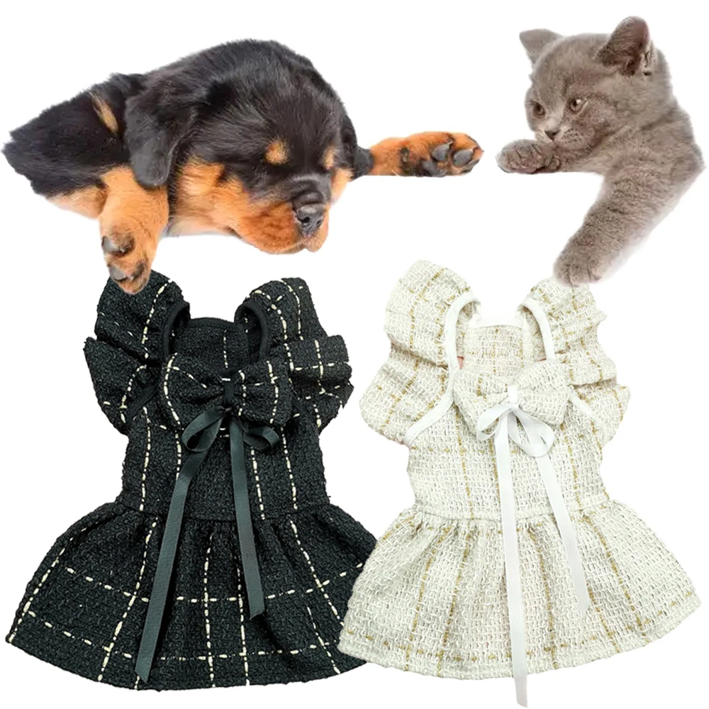 Falda de estilo poco fragante para mascotas, vestido de princesa para perros y gatos, ropa cómoda para cachorros