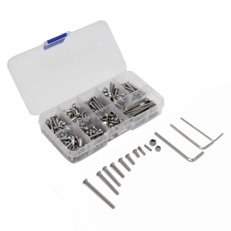 

Stainless Steel Screws Kit Tool Box M3 M4 Screw Nut Gasket Wrench For Trxs Slash 2WD RTR/Pro