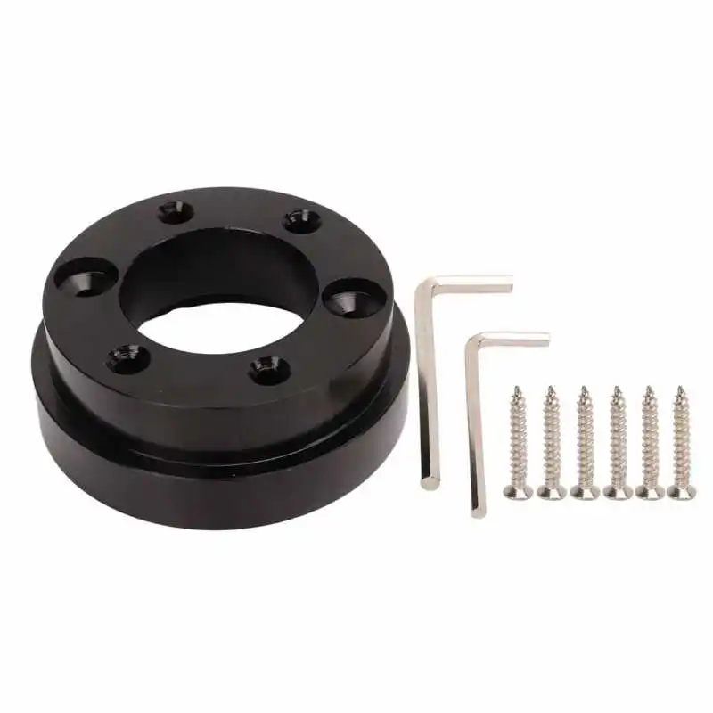 Steering Wheel Adapter Plate Steering Wheels Hub Part Black for