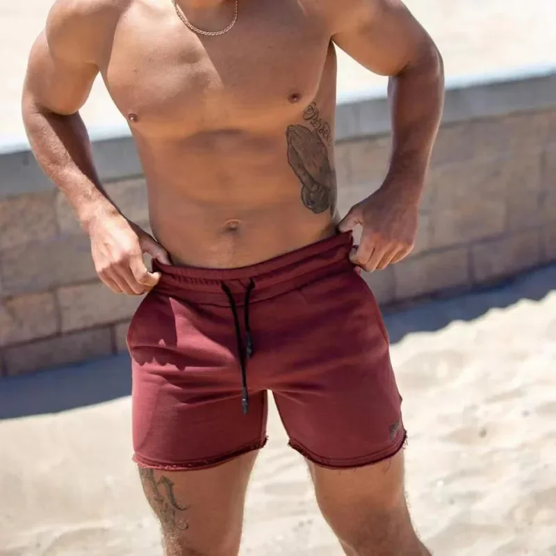 Men's Fitness Sports Pants Casual Summer Running Training Shorts Large Fluffy Circles Deep Squat Shorts Fitness Brothers