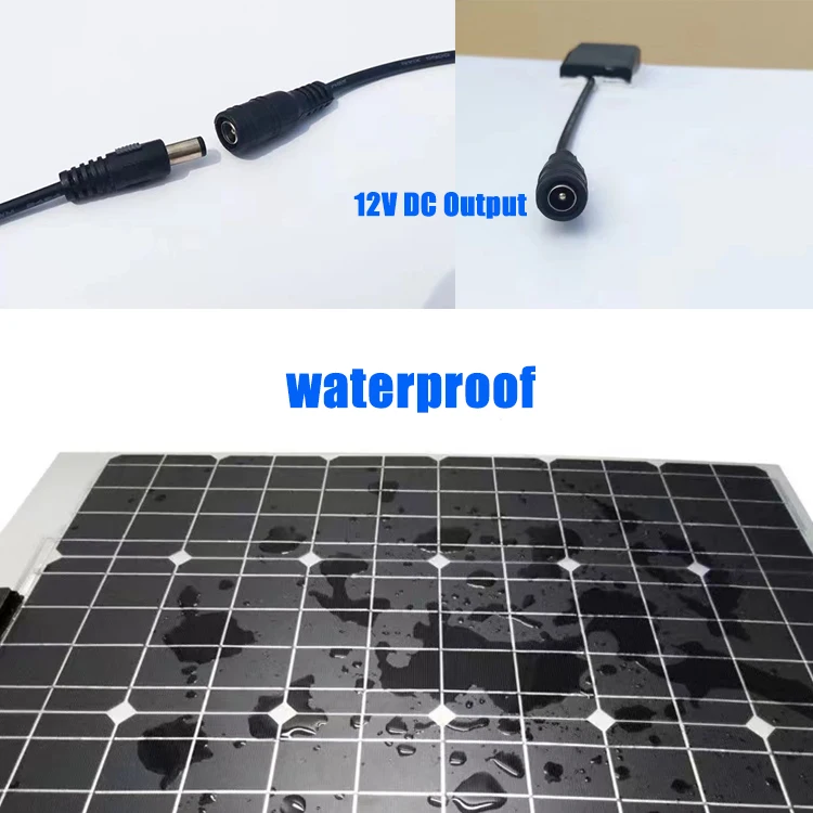 Description Picture 5 of item5V 12V Solar Panel Camping  Kit Plate  Car Accessory Generator With  Panels Set  Charge Sine Wave Inverter Power energia solar