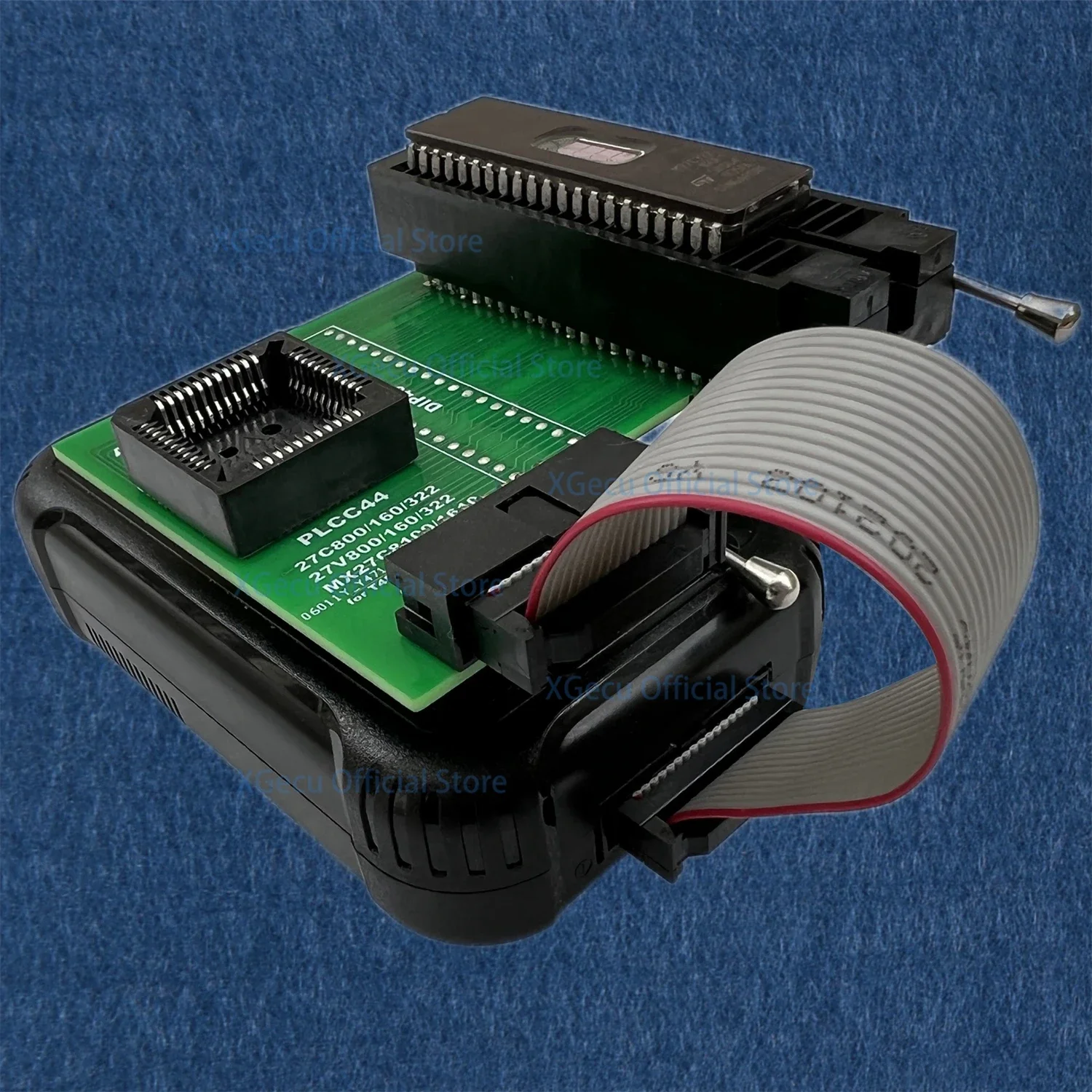 XGecu ADP_D42_EX-A adapter with Black ZIF socket for PLCC44 DIP42