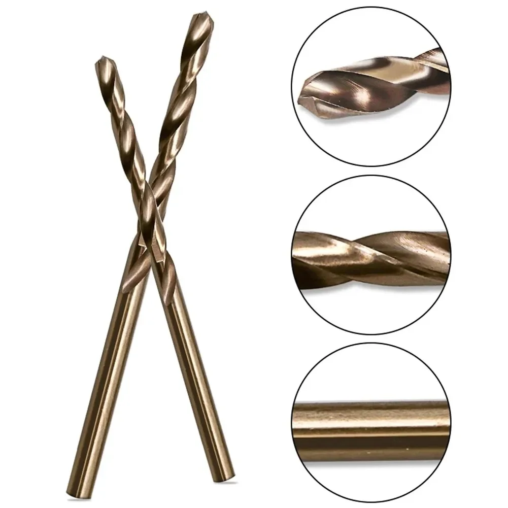 

10pcs HSS M35 Cobalt Drill Bit 1-3mm Used For Stainless Steel Aluminum Wood Plastic Metal Drilling Drill Power-tools Accessories