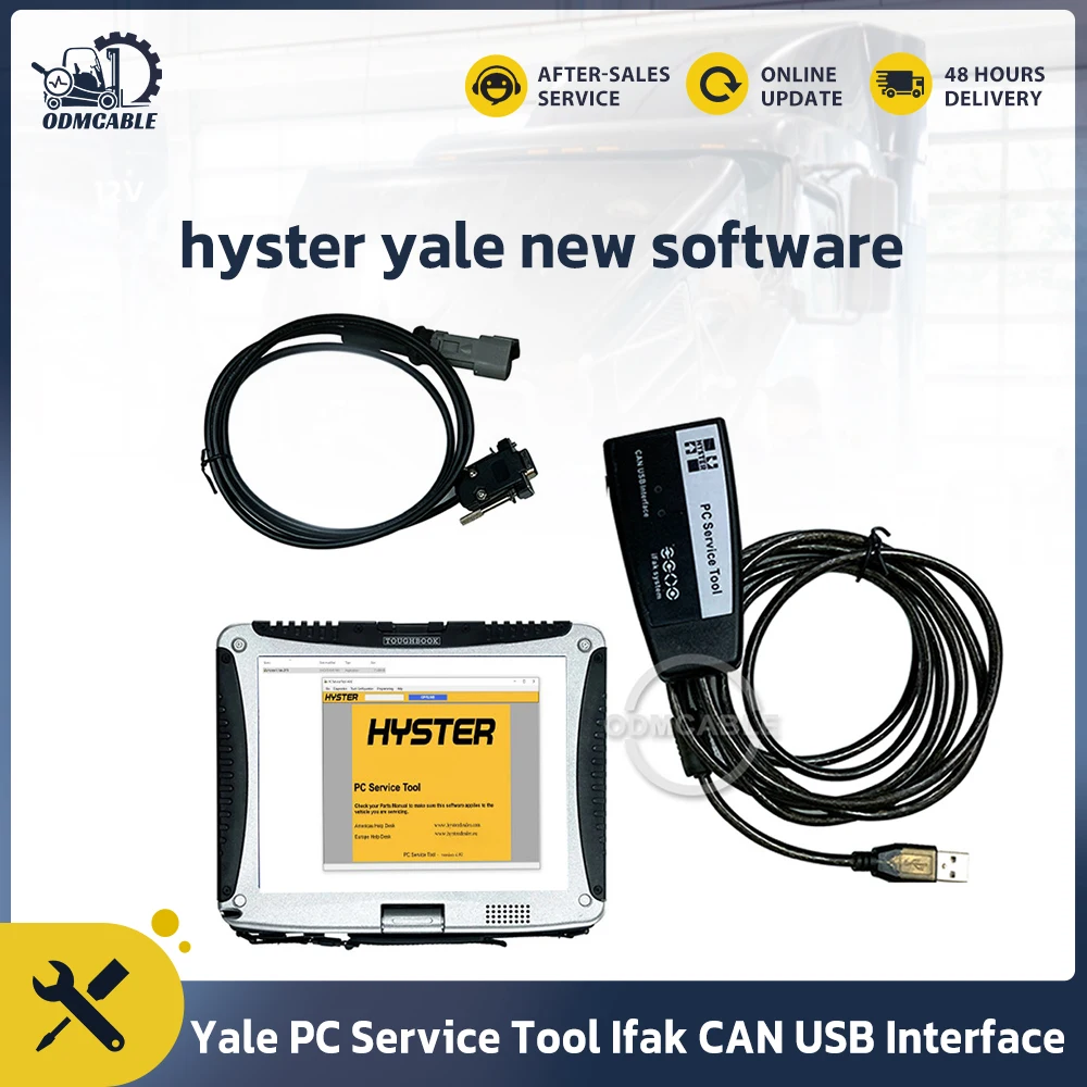 

Инструмент Диагностический Yale, Hyster инструмент для обслуживания ПК K CAN USB hyster yale, инструмент диагностики Hyster V4.98 с ноутбуком CF19